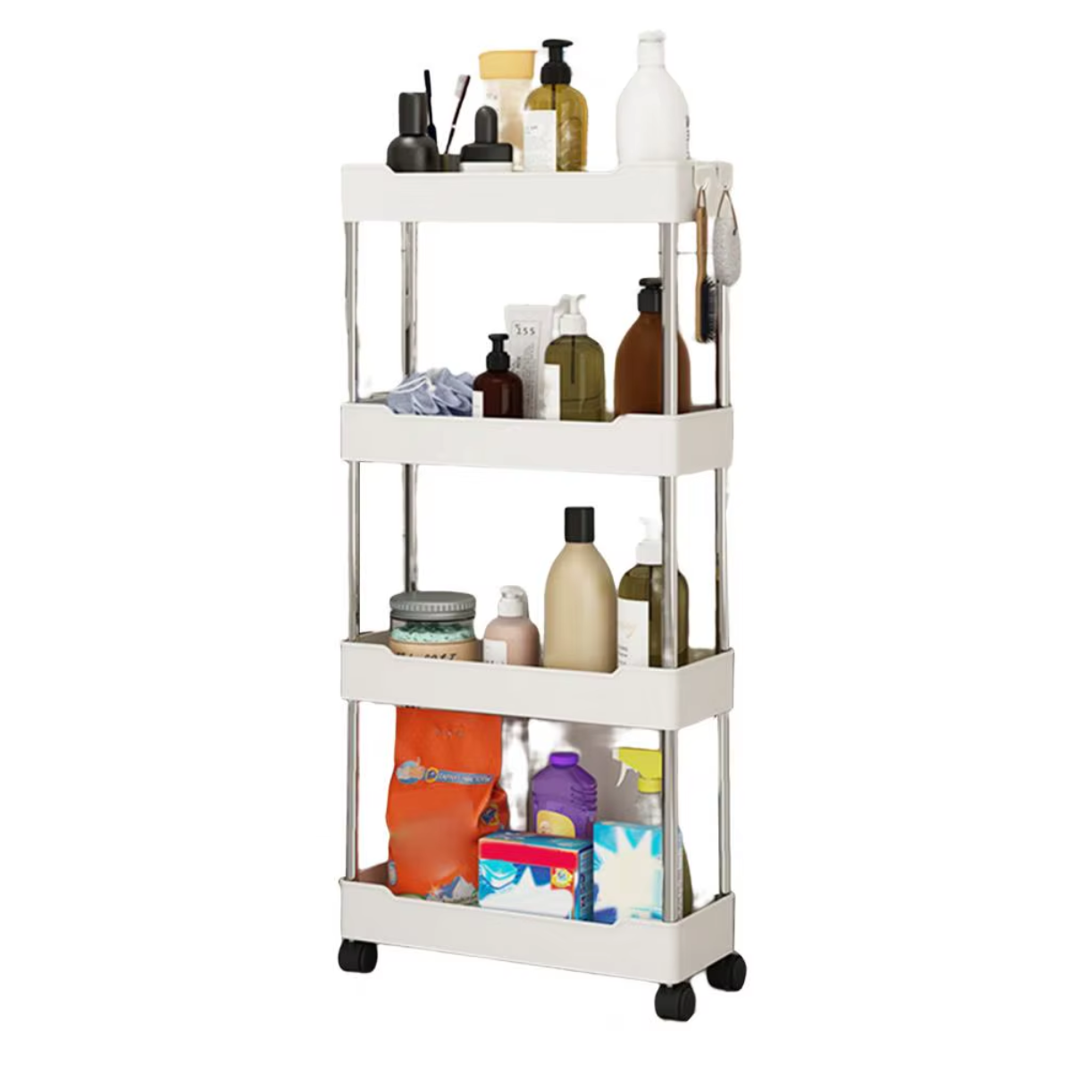 Miniatura 3 de Carrito de almacenamiento de 4 niveles